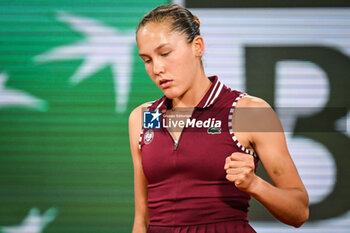 2024-05-28 - Erika ANDREEVA of Russia celebrates his point during the third day of Roland-Garros 2024, ATP and WTA Grand Slam tennis tournament on May 28, 2024 at Roland-Garros stadium in Paris, France - TENNIS - ROLAND GARROS 2024 - 28/05 - INTERNATIONALS - TENNIS