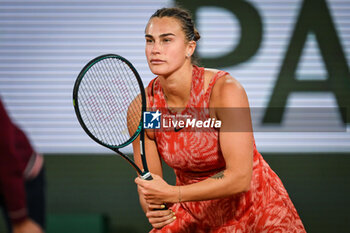 2024-05-28 - Aryna SABALENKA of Belarus during the third day of Roland-Garros 2024, ATP and WTA Grand Slam tennis tournament on May 28, 2024 at Roland-Garros stadium in Paris, France - TENNIS - ROLAND GARROS 2024 - 28/05 - INTERNATIONALS - TENNIS