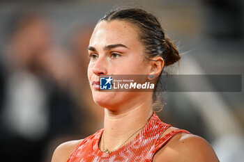 2024-05-28 - Aryna SABALENKA of Belarus during the third day of Roland-Garros 2024, ATP and WTA Grand Slam tennis tournament on May 28, 2024 at Roland-Garros stadium in Paris, France - TENNIS - ROLAND GARROS 2024 - 28/05 - INTERNATIONALS - TENNIS