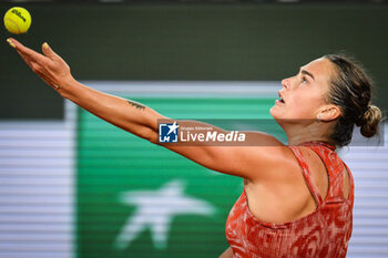 2024-05-28 - Aryna SABALENKA of Belarus during the third day of Roland-Garros 2024, ATP and WTA Grand Slam tennis tournament on May 28, 2024 at Roland-Garros stadium in Paris, France - TENNIS - ROLAND GARROS 2024 - 28/05 - INTERNATIONALS - TENNIS