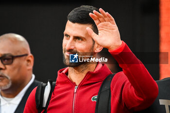 2024-05-28 - Novak DJOKOVIC of Serbia during the third day of Roland-Garros 2024, ATP and WTA Grand Slam tennis tournament on May 28, 2024 at Roland-Garros stadium in Paris, France - TENNIS - ROLAND GARROS 2024 - 28/05 - INTERNATIONALS - TENNIS