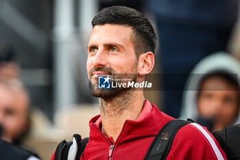 2024-05-28 - Novak DJOKOVIC of Serbia during the third day of Roland-Garros 2024, ATP and WTA Grand Slam tennis tournament on May 28, 2024 at Roland-Garros stadium in Paris, France - TENNIS - ROLAND GARROS 2024 - 28/05 - INTERNATIONALS - TENNIS