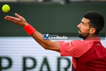 2024-05-28 - Novak DJOKOVIC of Serbia during the third day of Roland-Garros 2024, ATP and WTA Grand Slam tennis tournament on May 28, 2024 at Roland-Garros stadium in Paris, France - TENNIS - ROLAND GARROS 2024 - 28/05 - INTERNATIONALS - TENNIS