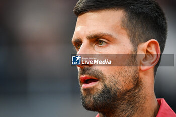 2024-05-28 - Novak DJOKOVIC of Serbia during the third day of Roland-Garros 2024, ATP and WTA Grand Slam tennis tournament on May 28, 2024 at Roland-Garros stadium in Paris, France - TENNIS - ROLAND GARROS 2024 - 28/05 - INTERNATIONALS - TENNIS