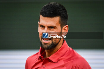 2024-05-28 - Novak DJOKOVIC of Serbia during the third day of Roland-Garros 2024, ATP and WTA Grand Slam tennis tournament on May 28, 2024 at Roland-Garros stadium in Paris, France - TENNIS - ROLAND GARROS 2024 - 28/05 - INTERNATIONALS - TENNIS