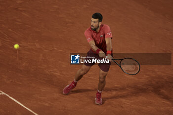 2024-05-28 - Novak Djokovic of Serbia during day 3 of 2024 French Open, Roland-Garros 2024, Grand Slam tennis tournament on May 28, 2024 at Roland-Garros stadium in Paris, France - TENNIS - ROLAND GARROS 2024 - 28/05 - INTERNATIONALS - TENNIS