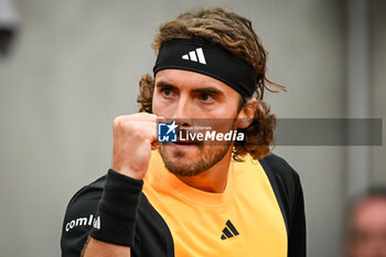 2024-05-29 - Stefanos TSITSIPAS of Greece celebrates his point during the fourth day of Roland-Garros 2024, ATP and WTA Grand Slam tennis tournament on May 29, 2024 at Roland-Garros stadium in Paris, France - TENNIS - ROLAND GARROS 2024 - 29/05 - INTERNATIONALS - TENNIS