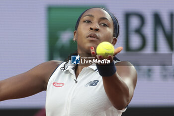 2024-05-29 - Cori Coco Gauff of USA during day 4 of the 2024 French Open, Roland-Garros 2024, Grand Slam tennis tournament on May 29, 2024 at Roland-Garros stadium in Paris, France - TENNIS - ROLAND GARROS 2024 - 29/05 - INTERNATIONALS - TENNIS