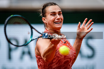 2024-06-03 - Aryna SABALENKA of Belarus during the ninth day of Roland-Garros 2024, ATP and WTA Grand Slam tennis tournament on June 03, 2024 at Roland-Garros stadium in Paris, France - TENNIS - ROLAND GARROS 2024 - 03/06 - INTERNATIONALS - TENNIS