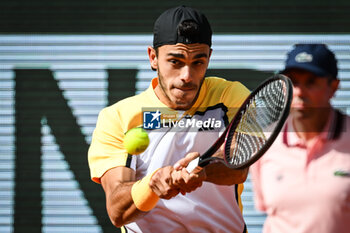 2024-06-03 - Francisco CERUNDOLO of Argentina during the ninth day of Roland-Garros 2024, ATP and WTA Grand Slam tennis tournament on June 03, 2024 at Roland-Garros stadium in Paris, France - TENNIS - ROLAND GARROS 2024 - 03/06 - INTERNATIONALS - TENNIS