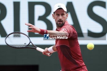 2024-06-03 - Novak Djokovic of Serbia during day 9 of the 2024 French Open, Roland-Garros 2024, Grand Slam tennis tournament on June 3, 2024 at Roland-Garros stadium in Paris, France - TENNIS - ROLAND GARROS 2024 - 03/06 - INTERNATIONALS - TENNIS