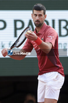 2024-06-03 - Novak Djokovic of Serbia during day 9 of the 2024 French Open, Roland-Garros 2024, Grand Slam tennis tournament on June 3, 2024 at Roland-Garros stadium in Paris, France - TENNIS - ROLAND GARROS 2024 - 03/06 - INTERNATIONALS - TENNIS