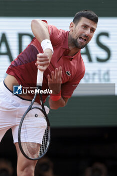 2024-06-03 - Novak Djokovic of Serbia during day 9 of the 2024 French Open, Roland-Garros 2024, Grand Slam tennis tournament on June 3, 2024 at Roland-Garros stadium in Paris, France - TENNIS - ROLAND GARROS 2024 - 03/06 - INTERNATIONALS - TENNIS