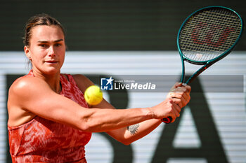 2024-06-05 - Aryna SABALENKA of Belarus during the eleventh day of Roland-Garros 2024, ATP and WTA Grand Slam tennis tournament on June 05, 2024 at Roland-Garros stadium in Paris, France - TENNIS - ROLAND GARROS 2024 - 05/06 - INTERNATIONALS - TENNIS