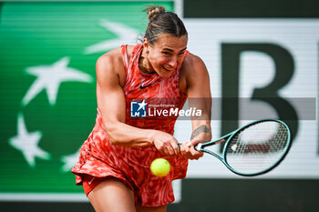 2024-06-05 - Aryna SABALENKA of Belarus during the eleventh day of Roland-Garros 2024, ATP and WTA Grand Slam tennis tournament on June 05, 2024 at Roland-Garros stadium in Paris, France - TENNIS - ROLAND GARROS 2024 - 05/06 - INTERNATIONALS - TENNIS