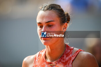 2024-06-05 - Aryna SABALENKA of Belarus during the eleventh day of Roland-Garros 2024, ATP and WTA Grand Slam tennis tournament on June 05, 2024 at Roland-Garros stadium in Paris, France - TENNIS - ROLAND GARROS 2024 - 05/06 - INTERNATIONALS - TENNIS