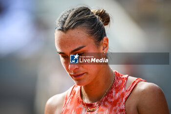 2024-06-05 - Aryna SABALENKA of Belarus during the eleventh day of Roland-Garros 2024, ATP and WTA Grand Slam tennis tournament on June 05, 2024 at Roland-Garros stadium in Paris, France - TENNIS - ROLAND GARROS 2024 - 05/06 - INTERNATIONALS - TENNIS