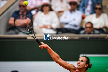 2024-06-05 - Aryna SABALENKA of Belarus during the eleventh day of Roland-Garros 2024, ATP and WTA Grand Slam tennis tournament on June 05, 2024 at Roland-Garros stadium in Paris, France - TENNIS - ROLAND GARROS 2024 - 05/06 - INTERNATIONALS - TENNIS