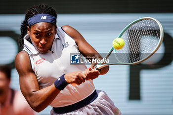 2024-06-06 - Coco GAUFF of United States during the twelfth day of Roland-Garros 2024, ATP and WTA Grand Slam tennis tournament on June 06, 2024 at Roland-Garros stadium in Paris, France - TENNIS - ROLAND GARROS 2024 - 06/06 - INTERNATIONALS - TENNIS