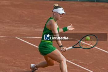 2024-07-17 - Aliaksandra Sasnovich during the single match vs. Maria Tomofeva at the WTA250 Hungarian Gran Prix Tennis on 17th July 2024 at Romai Teniszakademia, Budapest, Hungary - WTATOUR DAY 5 ROUND OF 16 - INTERNATIONALS - TENNIS