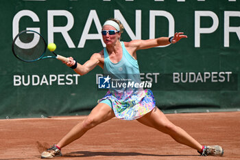 2024-07-17 - Carole Monnet (FRA) during the single match vs. Suzan Lamens (NED) at the WTA250 Hungarian Gran Prix Tennis on 17th July 2024 at Romai Teniszakademia, Budapest, Hungary - WTATOUR DAY 5 ROUND OF 16 - INTERNATIONALS - TENNIS