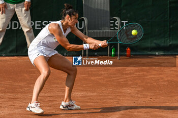 2024-07-17 - Sara Sorribes Tormo (SPA) during the single match vs. Anna Karolina Schmiedlova (SVK) at the WTA250 Hungarian Gran Prix Tennis on 17th July 2024 at Romai Teniszakademia, Budapest, Hungary - WTATOUR DAY 5 ROUND OF 16 - INTERNATIONALS - TENNIS