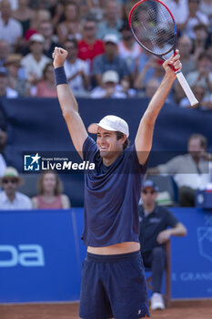 2024-07-18 - Gstaad Switzerland, 07 18 2024: Gustavio Heide (BRA) wins quarter final against Ugo Humbert (FRA) during EFG Swiss Open. - EFG SWISS OPEN GSTAAD - INTERNATIONALS - TENNIS