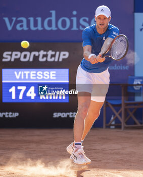 2024-07-18 - Gstaad Switzerland, 07 18 2024: Yannick Hanfmann (GER) in action during EFG Swiss Open. - EFG SWISS OPEN GSTAAD - INTERNATIONALS - TENNIS