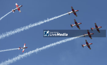 2024-07-19 - Gstaad Switzerland, 07 19 2024: PC7 Team Swiss Air Force training for Sunday’s show during EFG Swiss Open. - EFG SWISS OPEN GSTAAD - INTERNATIONALS - TENNIS