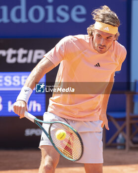 2024-07-19 - Gstaad Switzerland, 07 19 2024: Stefanos Tsitsipas (GRE) in action during EFG Swiss Open. - EFG SWISS OPEN GSTAAD - INTERNATIONALS - TENNIS