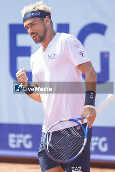 2024-07-19 - Gstaad Switzerland, 07 19 2024: Fabio Fognini (ITA) in action during EFG Swiss Open. - EFG SWISS OPEN GSTAAD - INTERNATIONALS - TENNIS