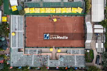 2024-07-21 - Main court before the final match with Diana Shnaider Aliaksandra Sasnovich at the WTA250 Hungarian Gran Prix Tennis on 19th July 2024 at Romai Teniszakademia, Budapest, Hungary - WTA HUNGARIAN GRAND PRIX - FINAL - INTERNATIONALS - TENNIS