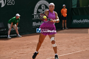 2024-07-21 - Diana Shnaider during the final match vs. Aliaksandra Sasnovich at the WTA250 Hungarian Gran Prix Tennis on 19th July 2024 at Romai Teniszakademia, Budapest, Hungary - WTA HUNGARIAN GRAND PRIX - FINAL - INTERNATIONALS - TENNIS