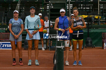 2024-07-20 - Katarzyna Piter (POL) playing duo with Fanny Stollar (HUN) during the final match vs. Anna Danilina(KAZ) and Irina Khromacheva at the WTA250 Hungarian Gran Prix Tennis on 20th July 2024 at Romai Teniszakademia, Budapest, Hungary - WTA HUNGARIAN GRAND PRIX - SEMIFINAL - INTERNATIONALS - TENNIS