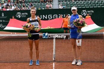 2024-07-20 - Happiness of Katarzyna Piter (POL) and Fanny Stollar (HUN) after win the final match vs. Anna Danilina(KAZ) and Irina Khromacheva at the WTA250 Hungarian Gran Prix Tennis on 20th July 2024 at Romai Teniszakademia, Budapest, Hungary - WTA HUNGARIAN GRAND PRIX - SEMIFINAL - INTERNATIONALS - TENNIS