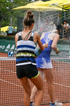 2024-07-20 - Happiness of Katarzyna Piter (POL) and Fanny Stollar (HUN) after win the final match vs. Anna Danilina(KAZ) and Irina Khromacheva at the WTA250 Hungarian Gran Prix Tennis on 20th July 2024 at Romai Teniszakademia, Budapest, Hungary - WTA HUNGARIAN GRAND PRIX - SEMIFINAL - INTERNATIONALS - TENNIS