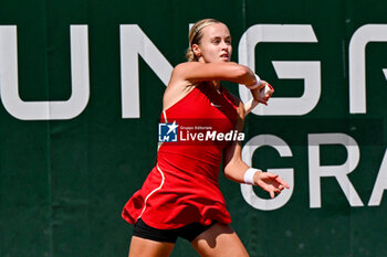 2024-07-19 - Anna Karolina Schmiedlova (SVK) during the quarter finals match vs. Elina Avanesyan at the WTA250 Hungarian Gran Prix Tennis on 19th July 2024 at Romai Teniszakademia, Budapest, Hungary - WTA HUNGARIAN GRAND PRIX - QUARTER FINALS  - INTERNATIONALS - TENNIS