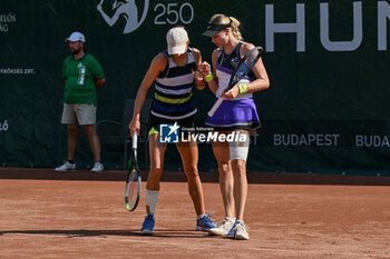 2024-07-19 - Katarzyna Piter (POL) playing duo with Fanny Stollar (HUN) during the semifinal match vs. Timea Babos (HUN) and Ellen Perez (AUS) at the WTA250 Hungarian Gran Prix Tennis on 18th July 2024 at Romai Teniszakademia, Budapest, Hungary - WTA HUNGARIAN GRAND PRIX - QUARTER FINALS  - INTERNATIONALS - TENNIS