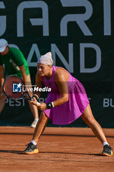 2024-07-19 - Diana Shnaider during the quarter finals match vs. Ella Seider (GER) at the WTA250 Hungarian Gran Prix Tennis on 19th July 2024 at Romai Teniszakademia, Budapest, Hungary - WTA HUNGARIAN GRAND PRIX - QUARTER FINALS  - INTERNATIONALS - TENNIS