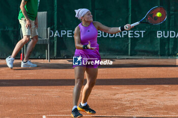 2024-07-19 - Diana Shnaider during the quarter finals match vs. Ella Seider (GER) at the WTA250 Hungarian Gran Prix Tennis on 19th July 2024 at Romai Teniszakademia, Budapest, Hungary - WTA HUNGARIAN GRAND PRIX - QUARTER FINALS  - INTERNATIONALS - TENNIS