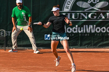 2024-07-19 - Ella Seider (GER) during the quarter finals match vs. Diana Shnaider at the WTA250 Hungarian Gran Prix Tennis on 19th July 2024 at Romai Teniszakademia, Budapest, Hungary - WTA HUNGARIAN GRAND PRIX - QUARTER FINALS  - INTERNATIONALS - TENNIS