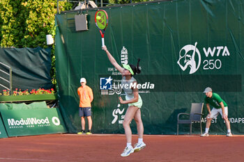 2024-07-19 - Eva Lys (GER) during the quarter finals match vs. Rebecca Sramkova (SVK) at the WTA250 Hungarian Gran Prix Tennis on 19th July 2024 at Romai Teniszakademia, Budapest, Hungary - WTA HUNGARIAN GRAND PRIX - QUARTER FINALS  - INTERNATIONALS - TENNIS