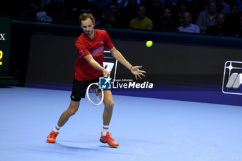 10/11/2024 - Danii Medvedev (Russia) during the macth againts Taylor Fritz (USA) - 2024 ATP NITTO FINALS - MEDVEDEV VS FRITZ - INTERNAZIONALI - TENNIS