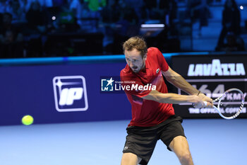 10/11/2024 - Danii Medvedev (Russia) during the macth againts Taylor Fritz (USA) - 2024 ATP NITTO FINALS - MEDVEDEV VS FRITZ - INTERNAZIONALI - TENNIS