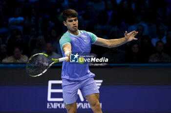 11/11/2024 - Carlos Alcaraz (Spain) during the match againts Casper Ruud (Norway) - 2024 ATP NITTO FINALS - ALCARAZ VS RUUD - INTERNAZIONALI - TENNIS