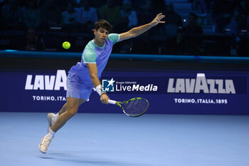 11/11/2024 - Carlos Alcaraz (Spain) during the match againts Casper Ruud (Norway) - 2024 ATP NITTO FINALS - ALCARAZ VS RUUD - INTERNAZIONALI - TENNIS