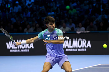 11/11/2024 - Carlos Alcaraz (Spain) during the match againts Casper Ruud (Norway) - 2024 ATP NITTO FINALS - ALCARAZ VS RUUD - INTERNAZIONALI - TENNIS