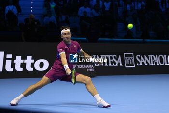 11/11/2024 - Caper Ruud (Norway) during the match againts Carlos Alcaraz (Spain) - 2024 ATP NITTO FINALS - ALCARAZ VS RUUD - INTERNAZIONALI - TENNIS