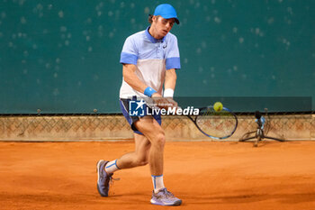 2024-07-26 - Vilius Gaubas from Lithuania in action during Internazionali di Verona - ATP Challenger 100 tennis tournament at Sports Club Verona on July 26, 2024, Verona Italy. - ATP CHALLENGER - INTERNAZIONALI DI VERONA - INTERNATIONALS - TENNIS