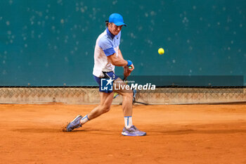 2024-07-26 - Vilius Gaubas from Lithuania in action during Internazionali di Verona - ATP Challenger 100 tennis tournament at Sports Club Verona on July 26, 2024, Verona Italy. - ATP CHALLENGER - INTERNAZIONALI DI VERONA - INTERNATIONALS - TENNIS